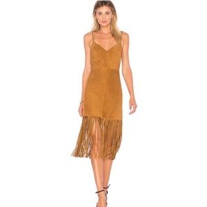 House Of Harlow 1960 x Revolve Cara Suede Fringe Dress